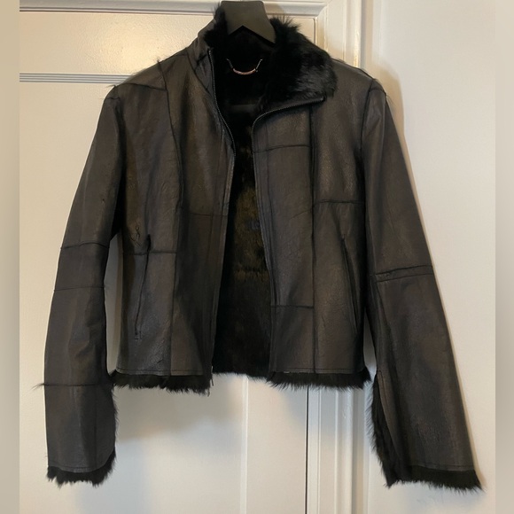 🕺VINTAGE Guess Women’s Rabbit Fur Jacket - Picture 1 of 6